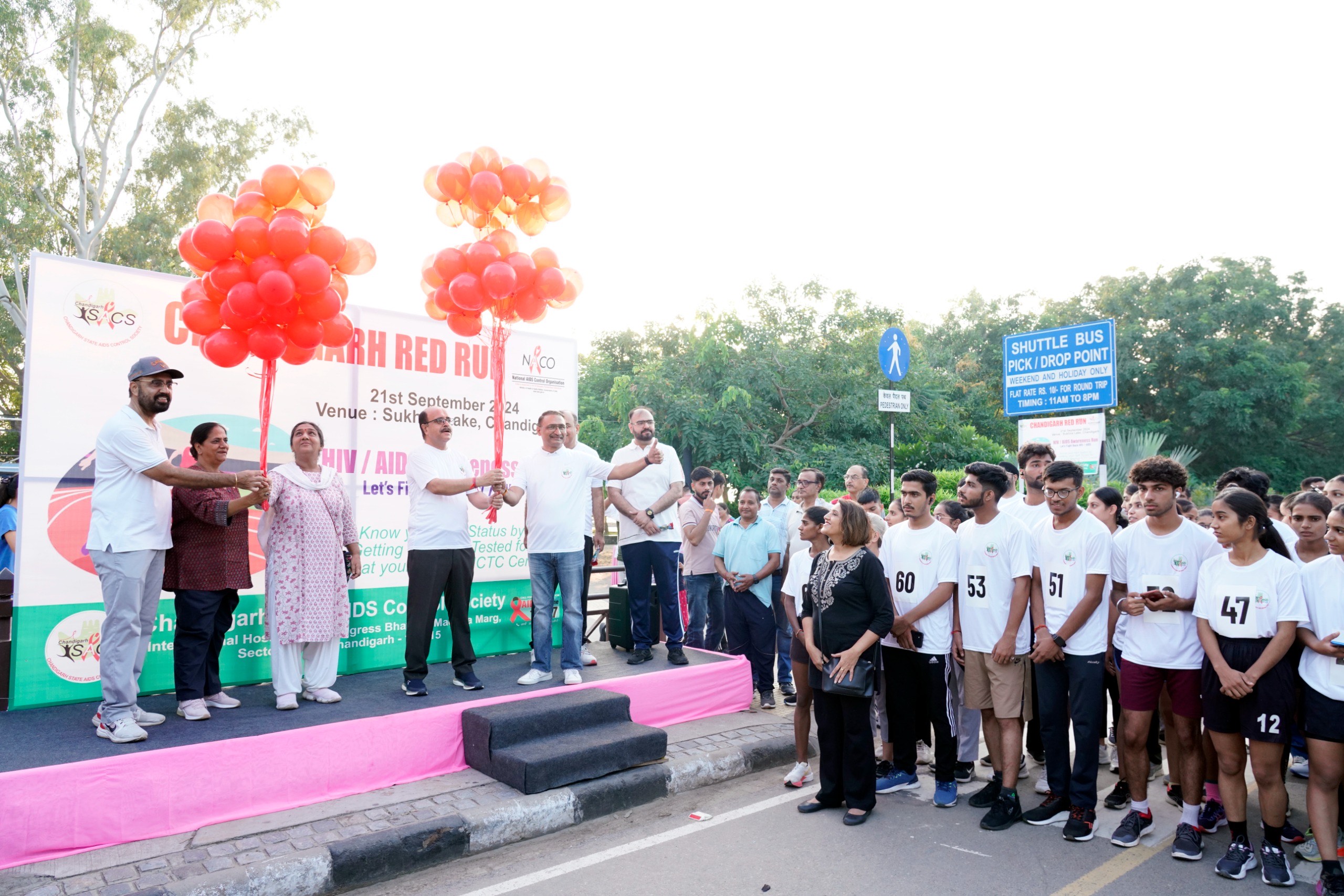 Secretary Health Sh. Ajay Chagti Flags Off 'RED RUN' to Combat HIV/AIDS